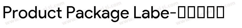 Product Package Labe字体转换
